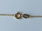 Preview: gold plated silver chain with 10 mm white zirconia pendant-anchor chain 45 cm---